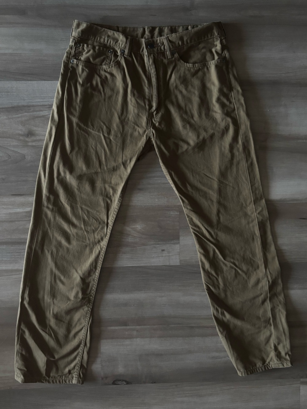Vintage Levi’s 505 34x30 Olive/Tan/Brown Mens Straight Leg Pants White Tab